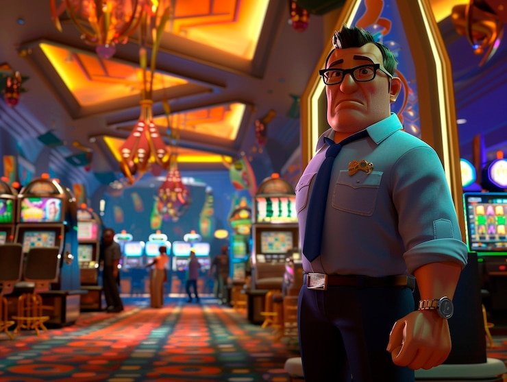 Penampilan dealer live casino membawakan permainan kartu secara profesional dan interaktif