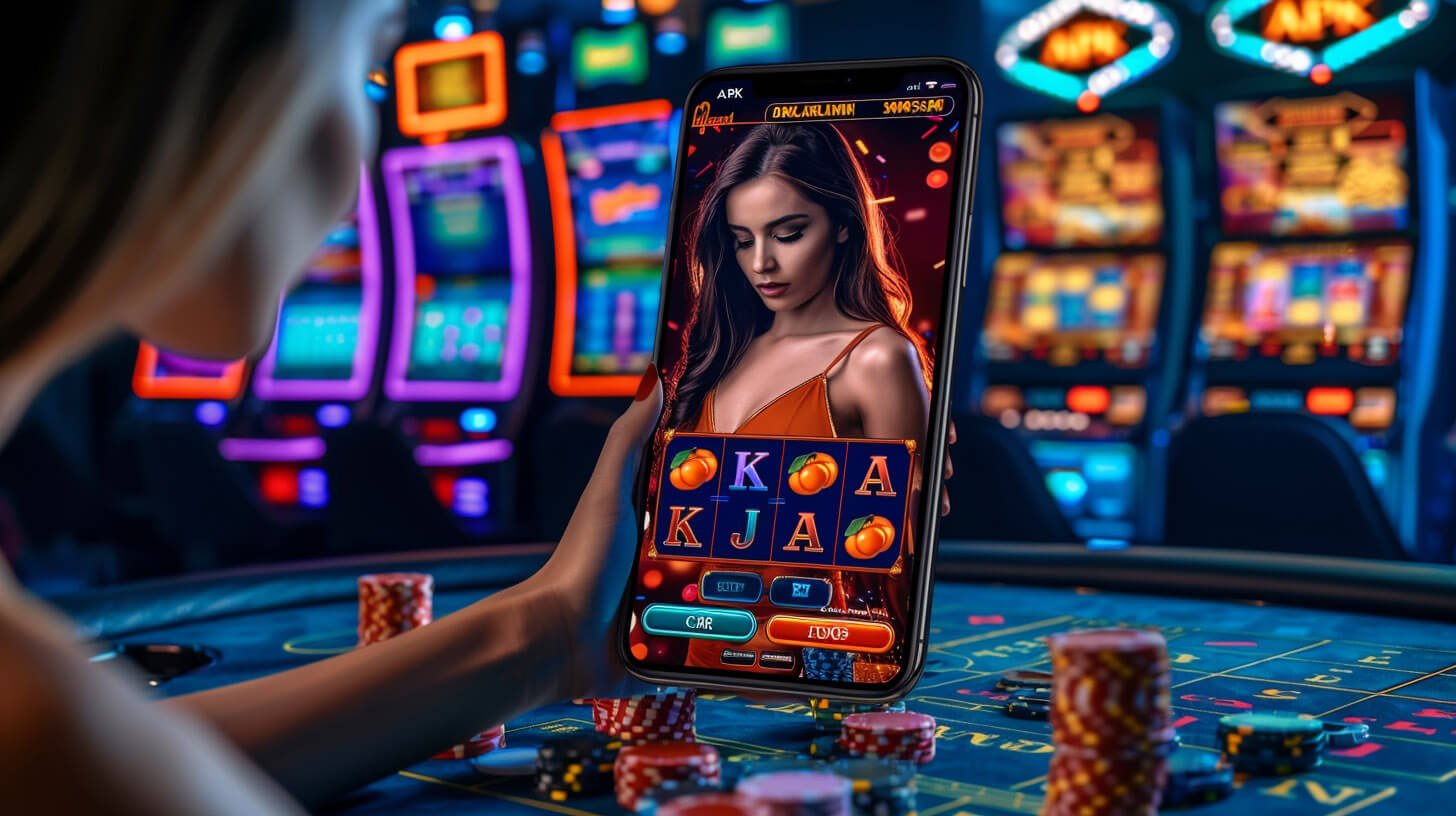 Permainan slot digital dengan tema cerah dan penuh warna